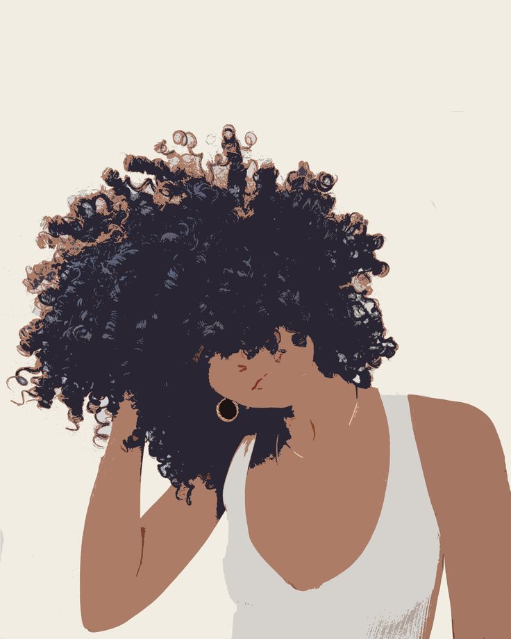 curly proud woman