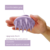 silicone scalp massager purple with hand purple