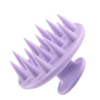 silicone scalp massager purple bristle profile
